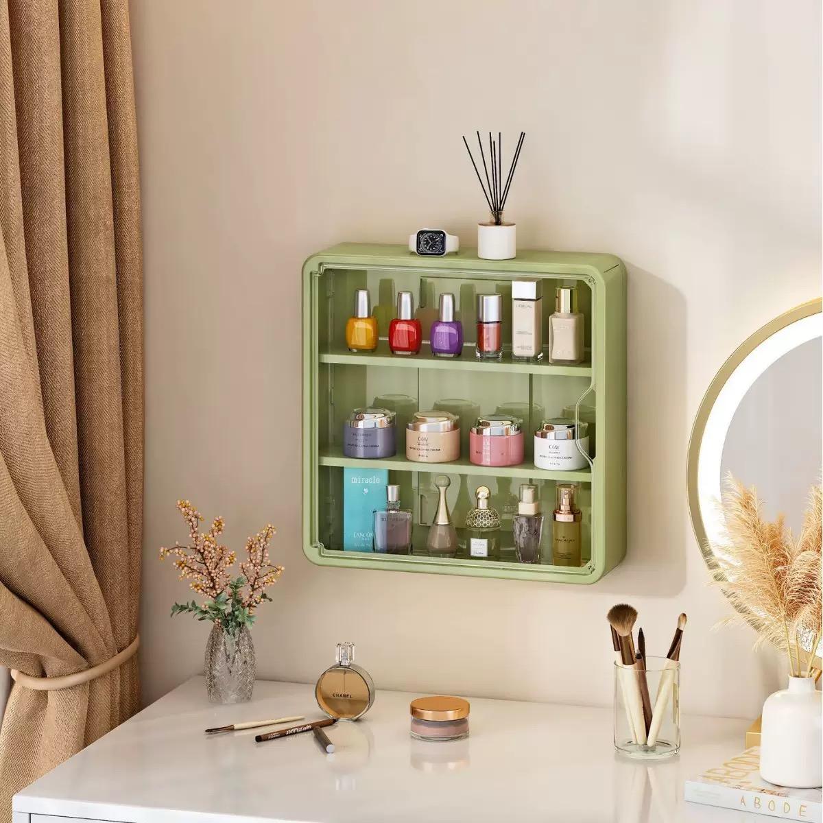 Large Wall-Mounted Display Rack for Doll Collection, 3 or 4-Tier Acrylic Storage Box with Magnetic Design, Space-Saving Clear Compartments for Action Figures and Accessories, Floating Display Shelf