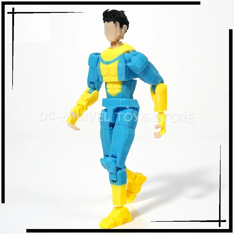 New In Stock 3d Printed Invincible Boy Stripe Mark Light Blue Mark Dummy13 T13 Multi-Jointed Shapeshift Action Figure Toys