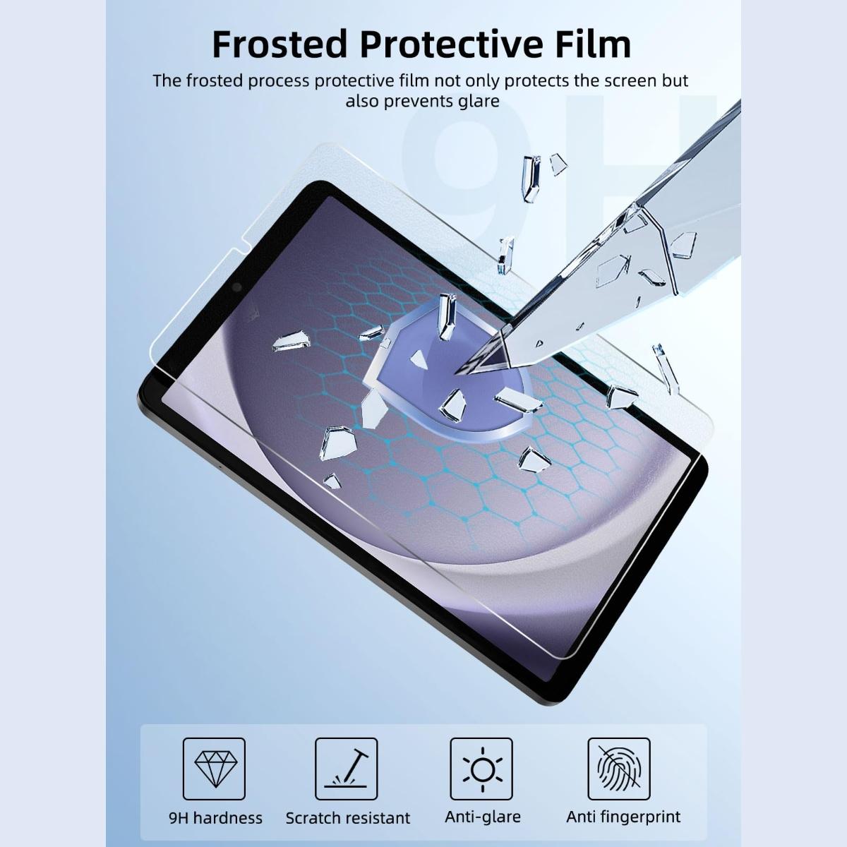 JESS 2 Pack Screen Protector for Galaxy Tab A9 8.7 inch/ A9 Plus 11 Inch 2023, HD Tempered Glass 9H Film Guard for 11" Tab A9+ 5G Tablet (SM-X210/X216/X218)