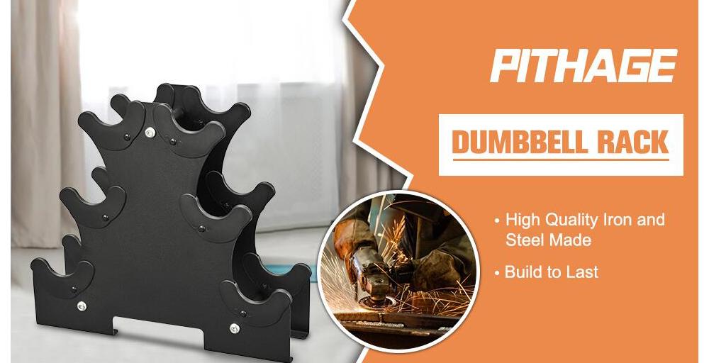 Steel Dumbbell Rack Stand - Heavy Duty Weight Storage Holder for Home Gym Organization dumbbell set Organizer Training Equipment