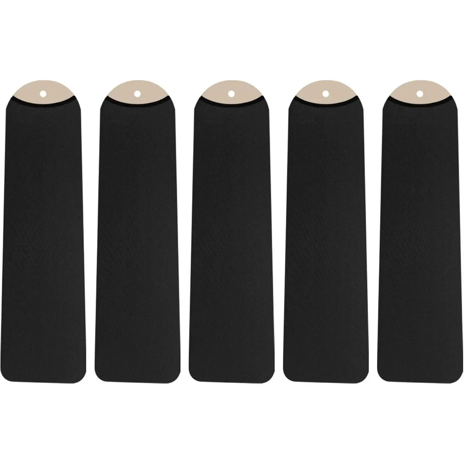 5 Pcs Ceiling Fan Blade Covers, Fits 5-6" W 19.5-22" L, Black | Dust Protective Guard | Washable & Reusable | Light Gray Finish