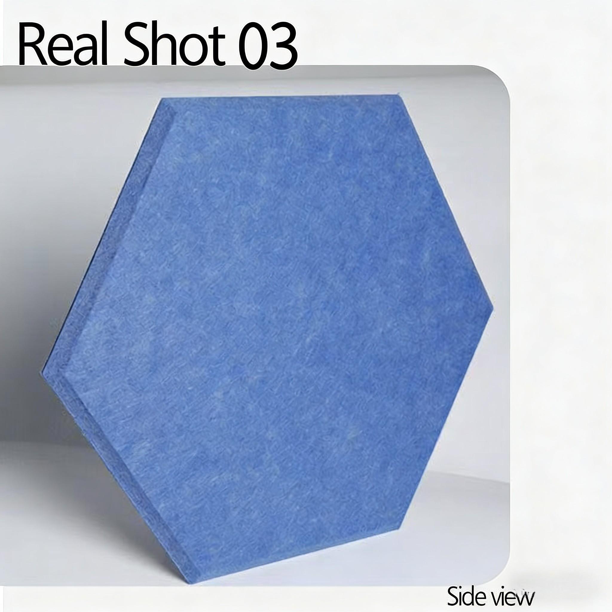 Hexagonal Polyester Fiber Acoustic Panel, Soundproofing Original Sound Absorption Board, Background Wall Display, Noise Reduction