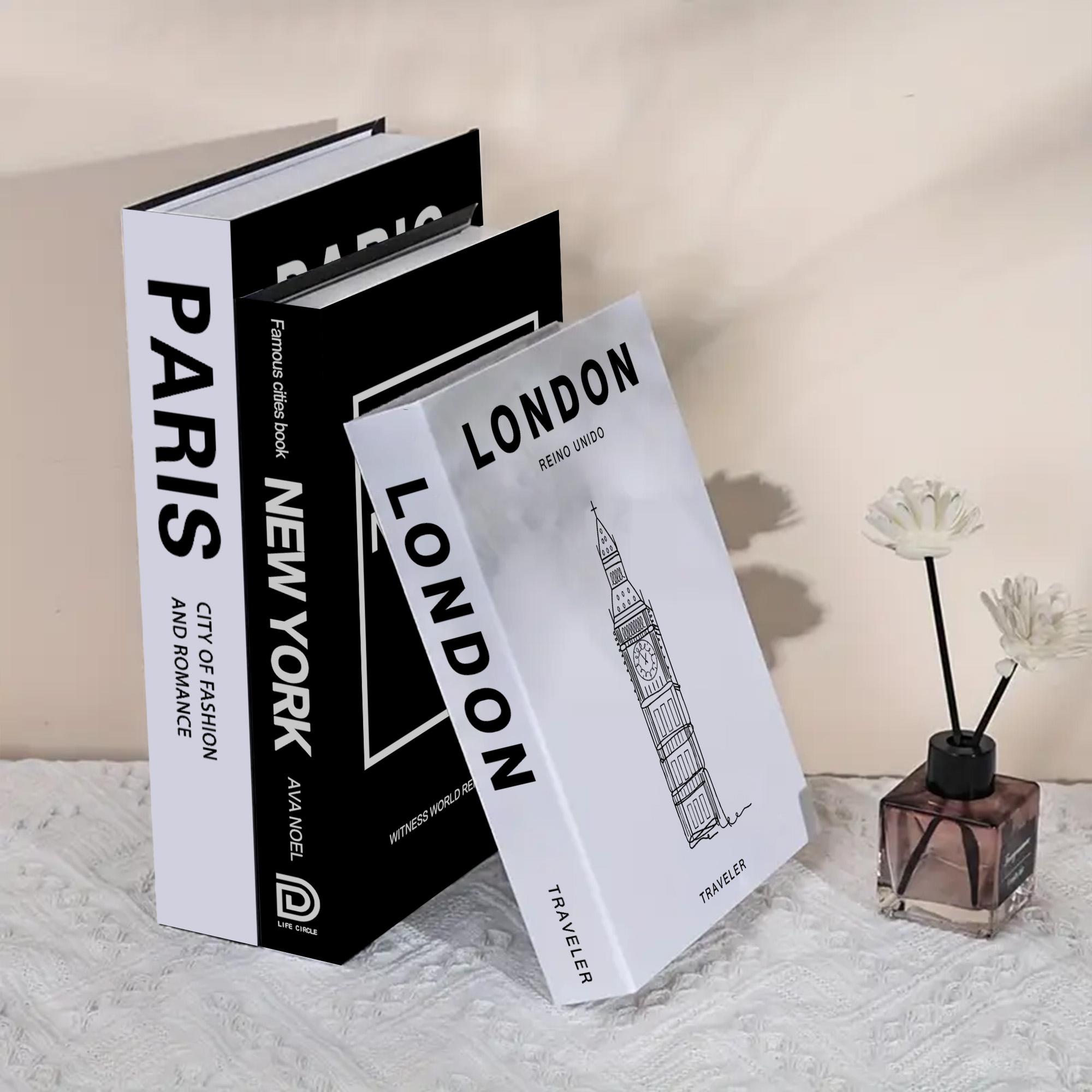 Beautiful Decorative Coffee Table Books, Fashionable Faux Fake Books for Home Bookshelf, Modern Room Decoration, Living Room Decor, Novelty Decor, Desk Decor, Stackable Props, Home Decor Products, Set of 3 #GLOBAL PICKS