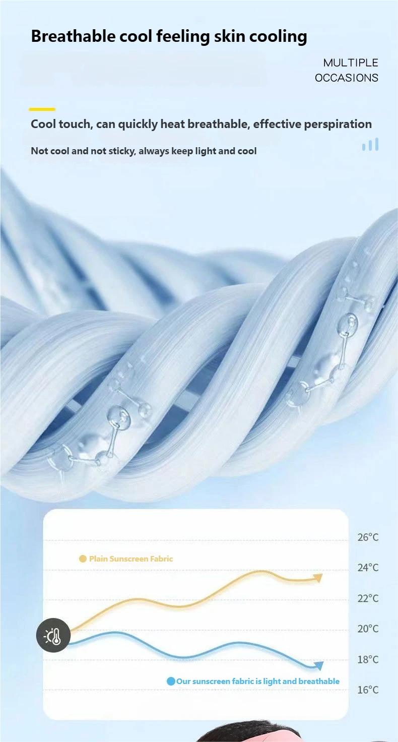 Ice Silk Thin Anti-Slip Breathable Cool Touch Screen Driving Cycling Gloves, UV Protection Summer Sunscreen Gloves for Women