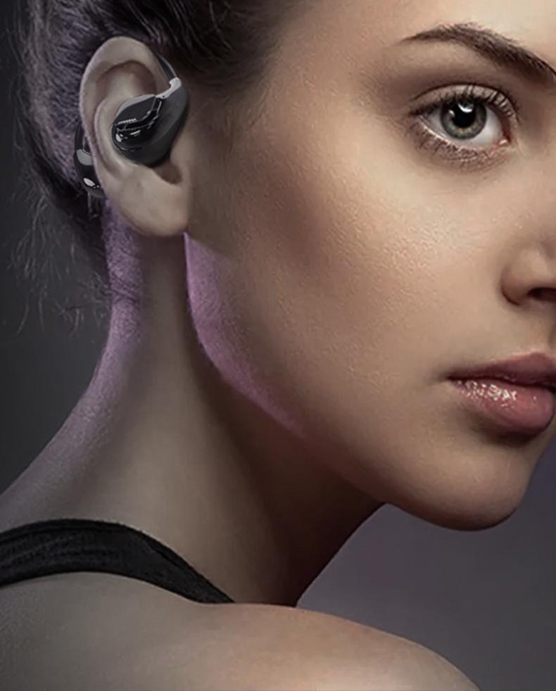 HYUNDAI YX46 Fashionable Open Wear Stereo Earphones Handbag Style Light Luxury Design, Comfortable Fit, Bluetooth 5.4, HIFI Sound, Sport & Travel Ready Perfect Gift for Girlfriend