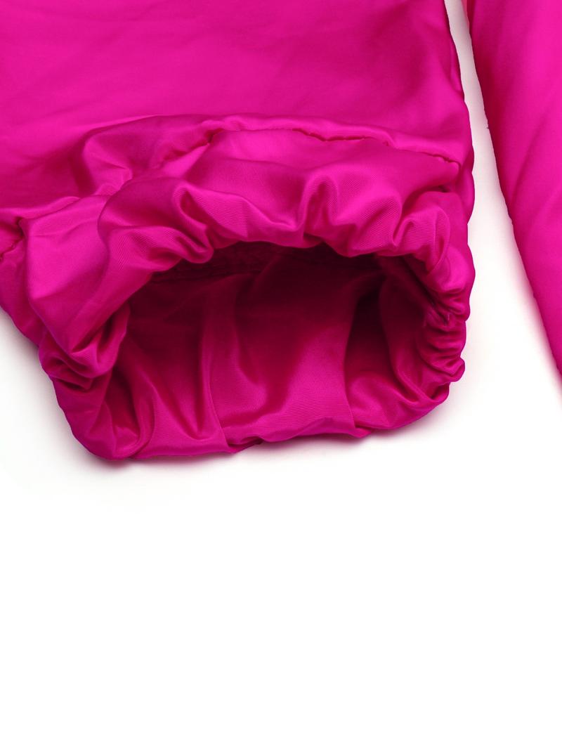 Women's Colorblock Hooded Jumpsuit with Zipper Pockets, Elastic Waist Casual Fitted Overall, Lightweight Windbreaker Jumpsuit