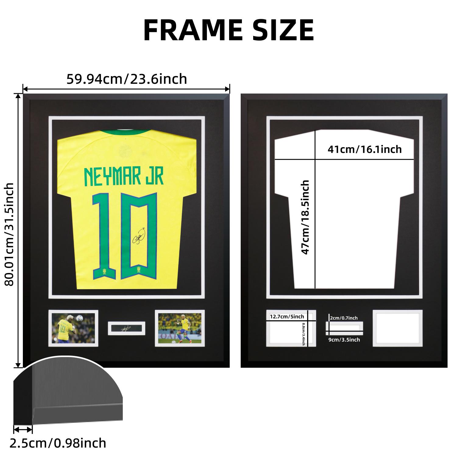 2-Pack-Professional Aluminum Jersey Display Frame - 31.5"x23.6" Sports Jersey Shadow Box for Framing & Storage, Premium Aluminum Collection Case for Football, Baseball, Basketball - Perfect Gift Idea