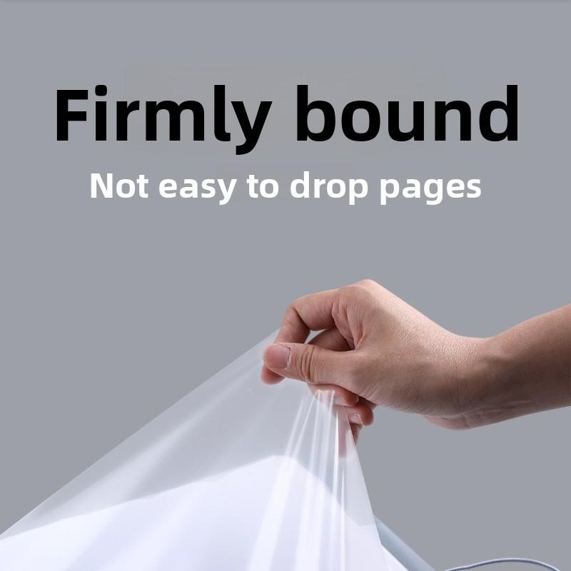 A4 60 Pockets Clear Document Folder, Multi-layer Page Flip File Organizer Large Capacity Portfolio Book for Office School