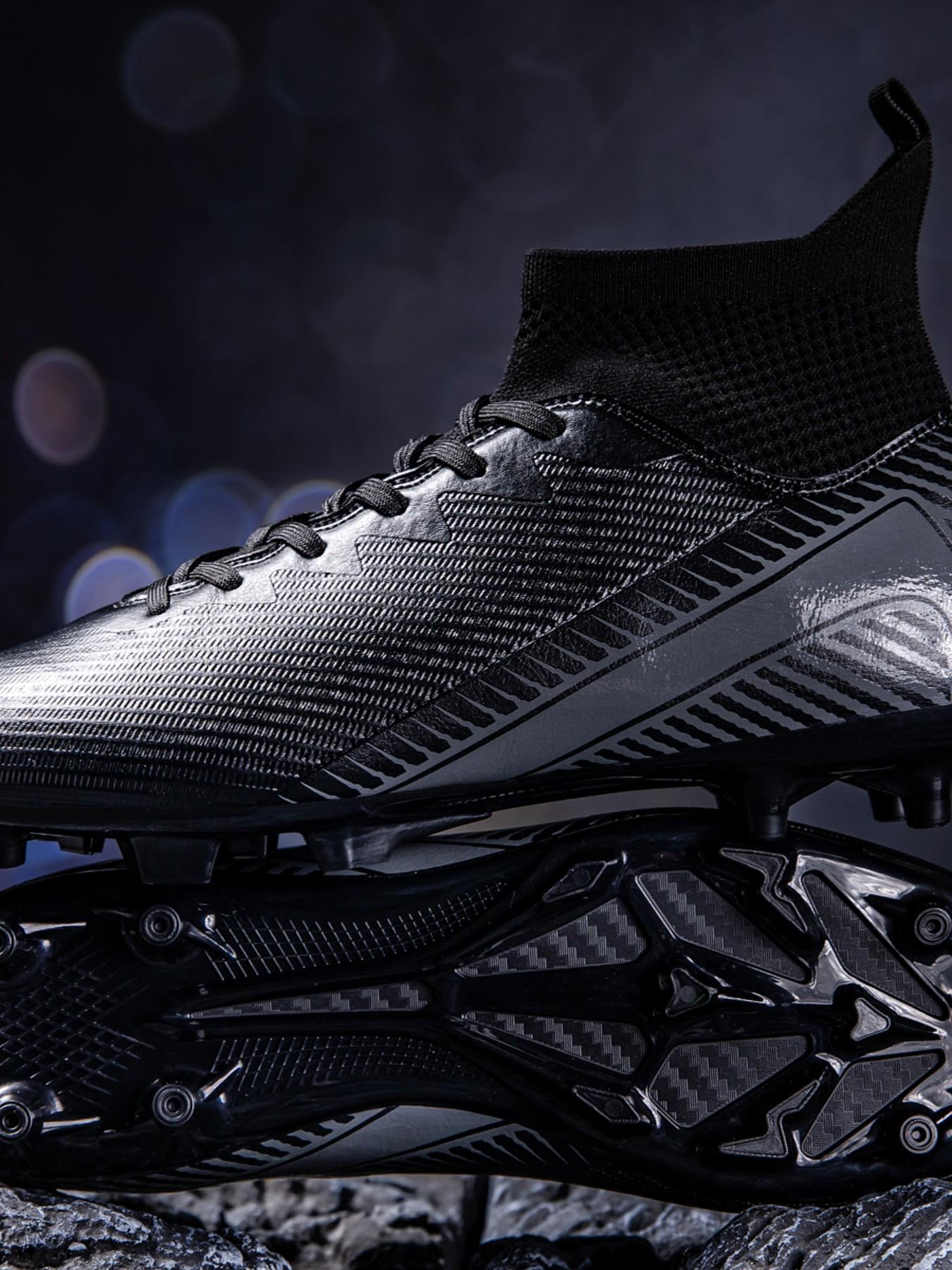 Football Shoes Fg/ag Long Studs for Artificial Grass, All-Season Anti-Slip Sports Shoes, Durable Outdoor Indoor Soccer Cleats