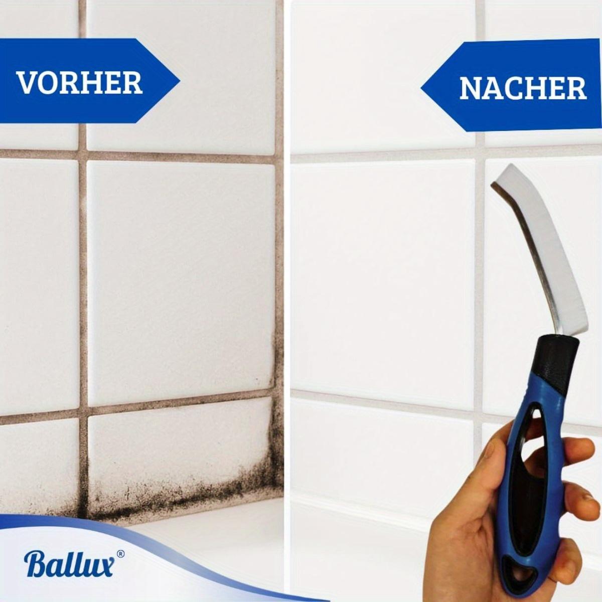 Crevice Cleaning Brush Brush Bathroom Set of 2 - Cleaning Brush & Tile Brush with Hard Bristles for Bathroom, Kitchen, Grout & Narrow Crevices - Hand Brush & Scrubber Against Dirt