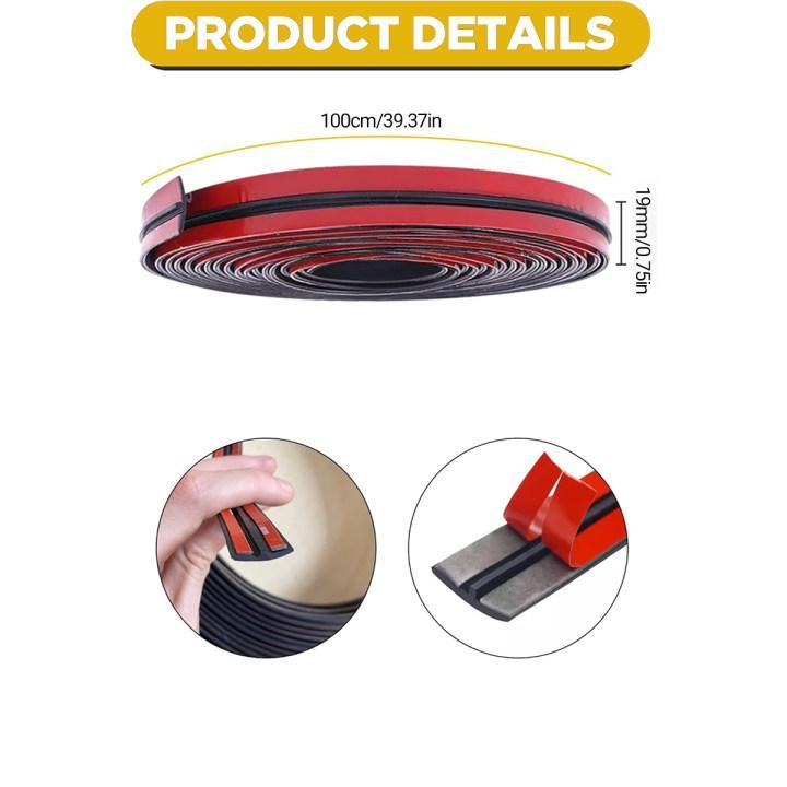 Car Windshield Rubber Seal, Car Windshield Seal Strip, Universal Car Window Seal, Car Exterior Accessories for Car Roof Windshield,Easy to Install,Water leakage prevention