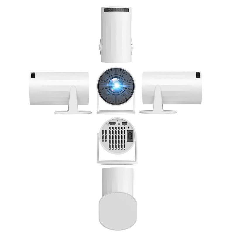 Mini Projector 4K 1080P Support Portable Smart Projector with Wifi and Bluetooth,Auto Focus&Keystone Projector 4K, Screen Movie Home Projector with Auto Keystone Adjustment for Laptops Audio Space projectors