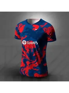 Summer Barcelona Special Edition Football Jersey Men Women's Comfortable Breathable Quick Drying Motorcycle Training T-shirts