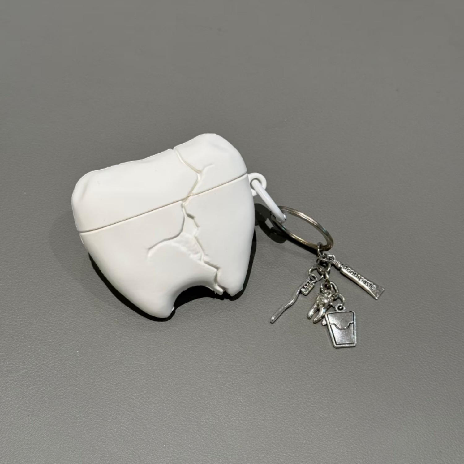 Bluetooth-compatible Earphone Case for AirPods 4, Pro2/pro3, Broken Tooth Design, Compatible with Air 1/2/3/4, Pro/pro2/pro3, Protective Cover