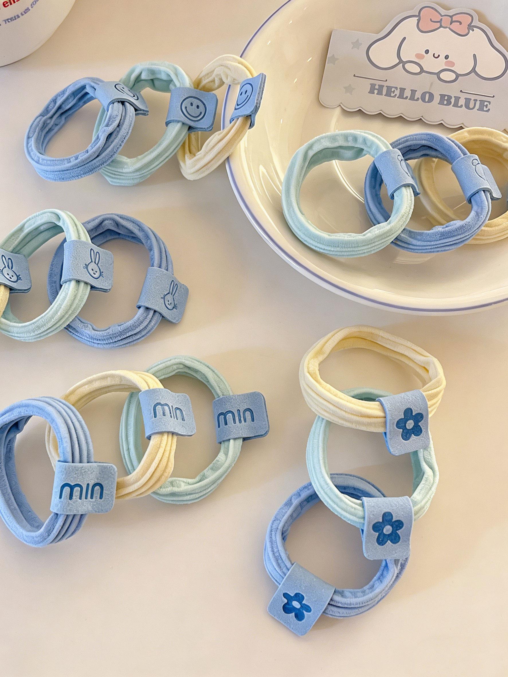 15 Pcs Cute Hair Ties for Women, High Elasticity Durable Rubber Bands, Simple New Design, Versatile Headwear Accessories