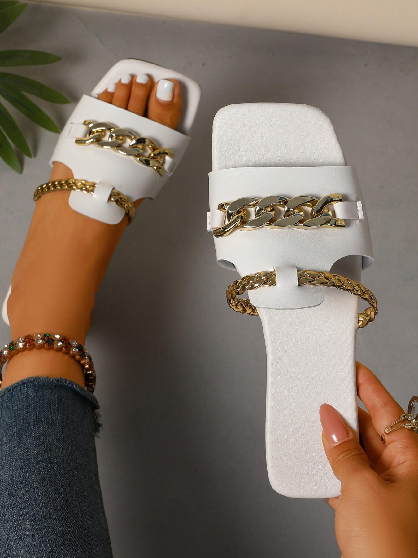 Summer New Fashion Flat Sandals, Comfortable Casual Shoes for Outdoor & Beach Wear, Stylish Summer Footwear for Women