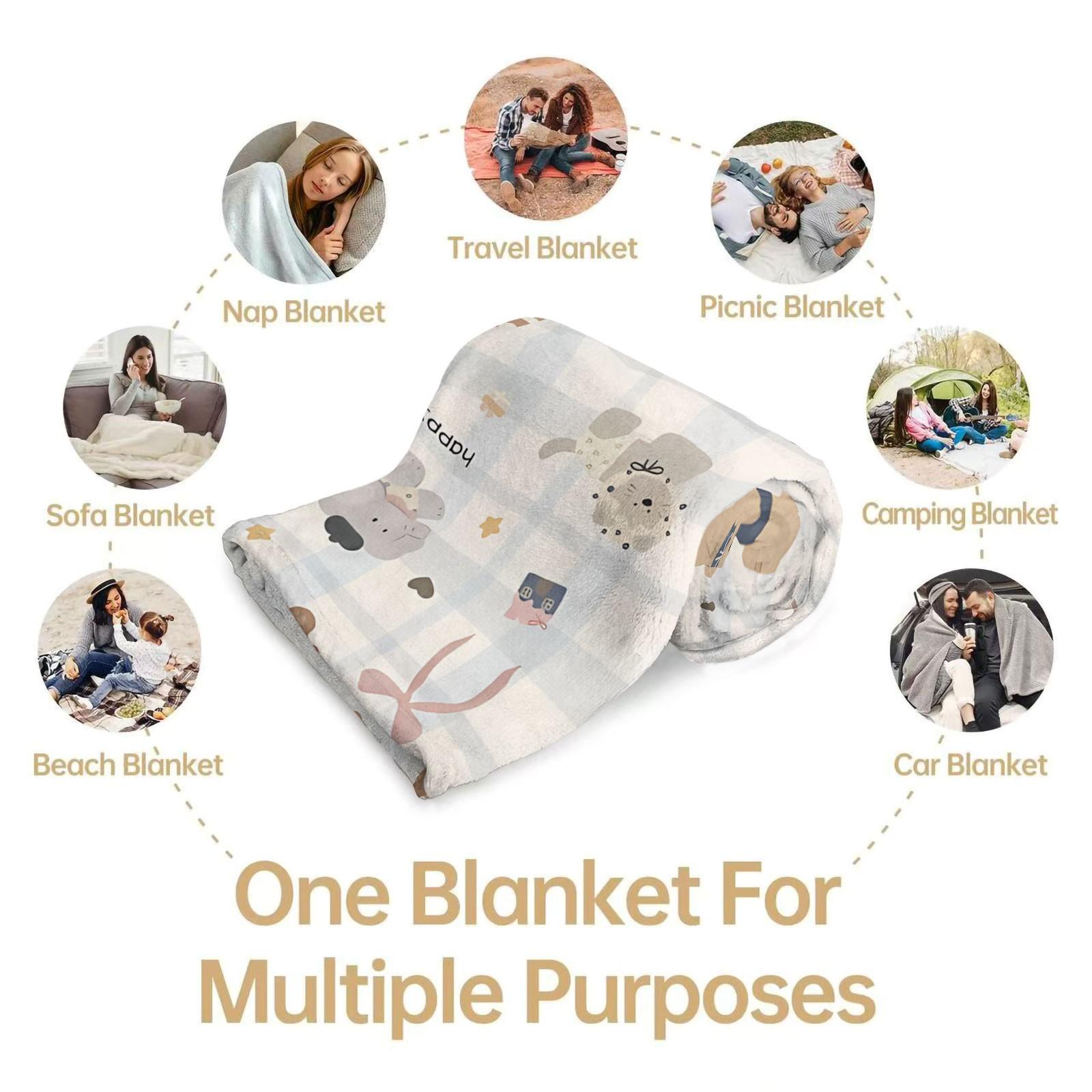 1-Piece Set: Cute and Soft Korean-Style Animal-Print Y2K Checkered Blanket—The Perfect Gift for Sofas and Bedrooms, a Comfortable and Stylish Home Decor and Bedding Accessory