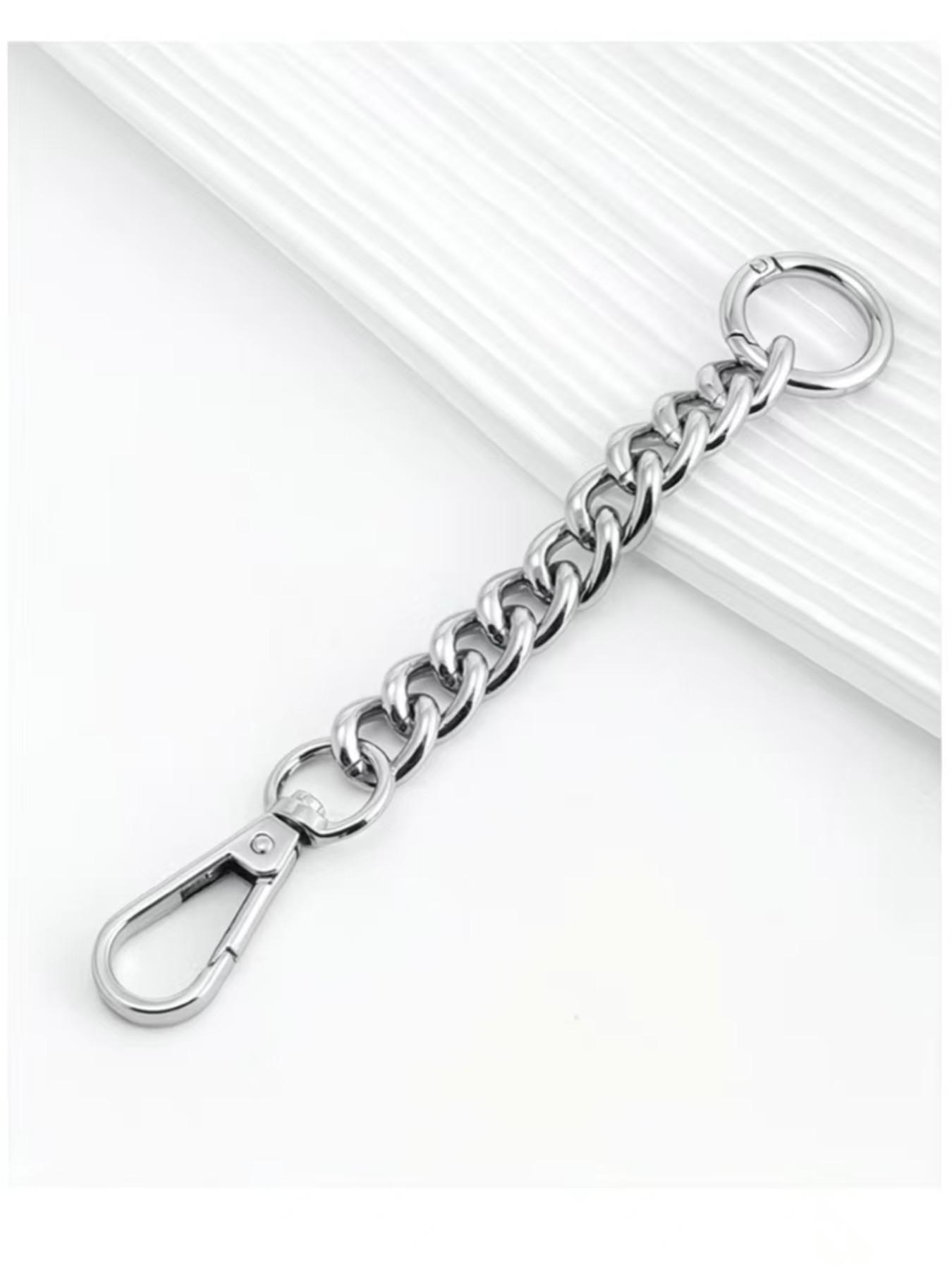 1pcs Metal Wallet with Extender, Adjustable Buckle, Women's DIY Handbag Accessory, Casual Asymmetrical Design, All Seasons