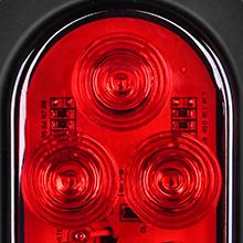 Nilight 6 Inch Oval Trailer Tail Light with flush Mount Grommets Plugs w/Mounting Brackets 2PCS Red Waterproof Stop Brake Turn Trailer Lights for RV Truck  dealsforyoudays Led Blinker