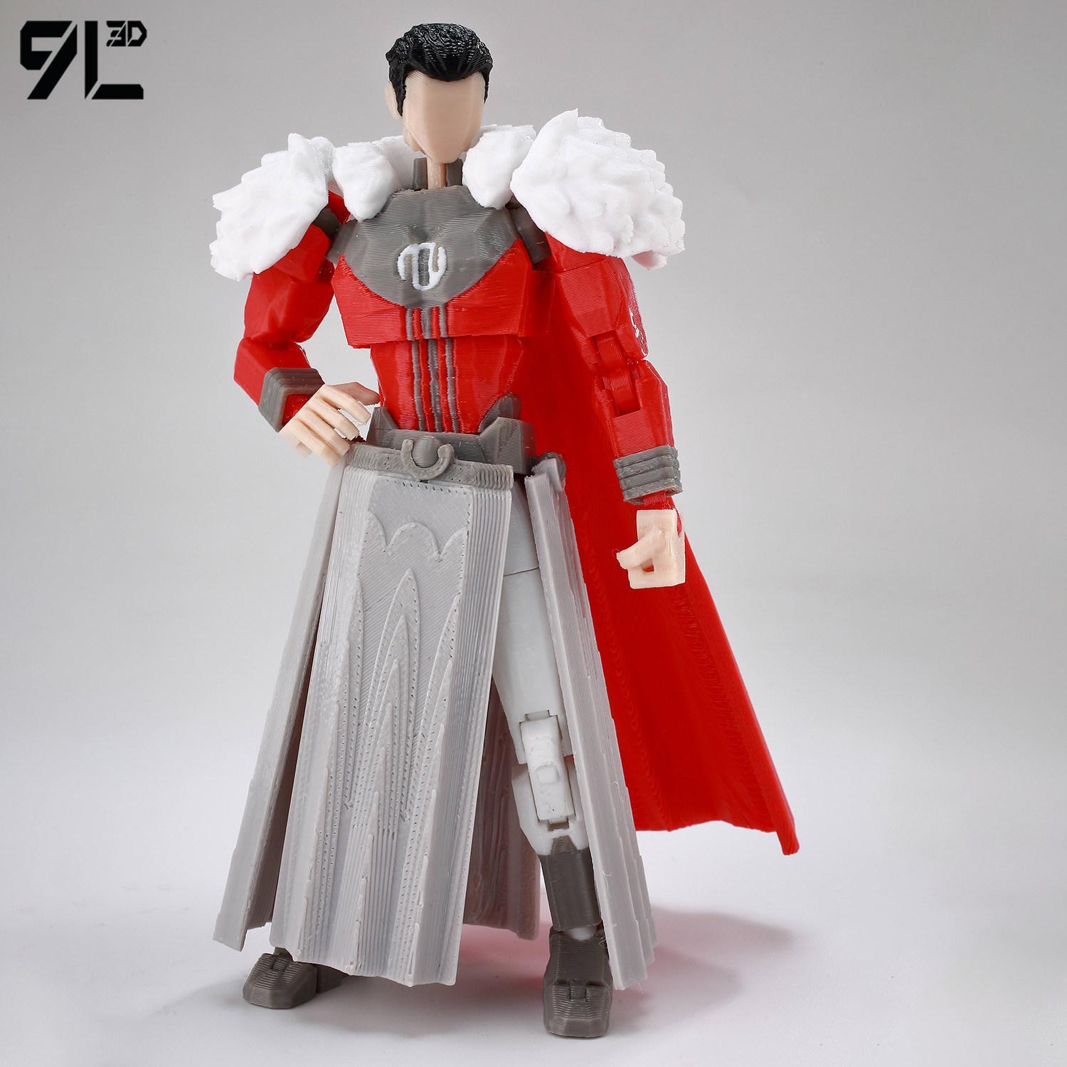 9L 3D 3D Printed Articulated Omni-Man Action Figure From Invincible Series With Interchangeable Hands Collectible Model