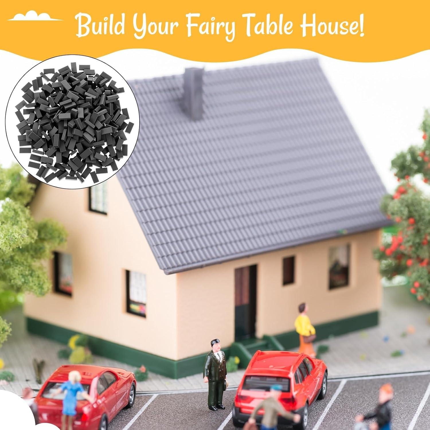 98PCS Mini Red Brick Model, Simulation Mini Bricks Can Be Reused For Miniature Scenes, DIY Handmade Building Materials For Architectural Scene Layout, Sand Table, And Mini House Landscape Decoration
