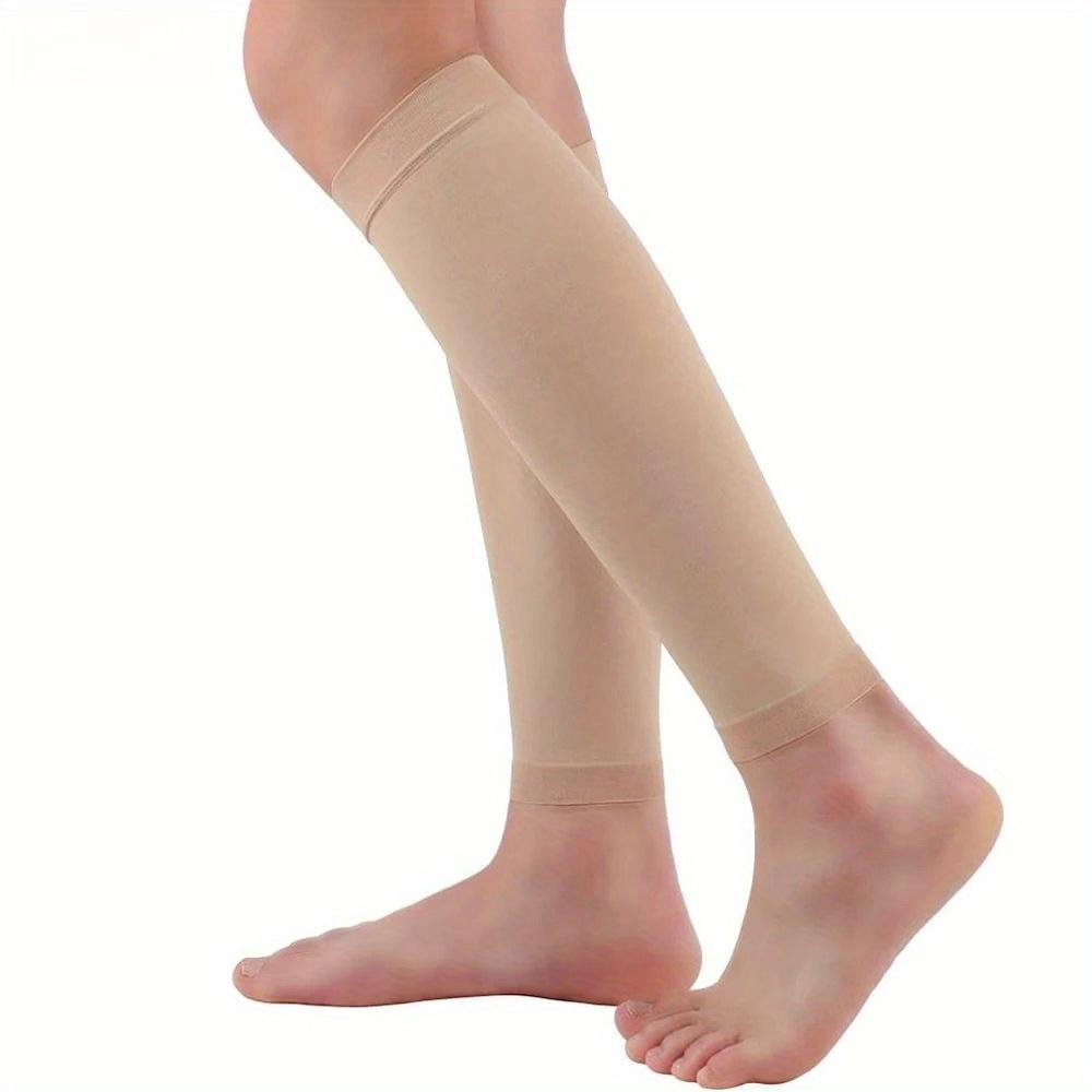 No-Foot Compression Socks - Lightweight Breathable Recovery Sleeves for Sports & Daily Wear, Machine Washable