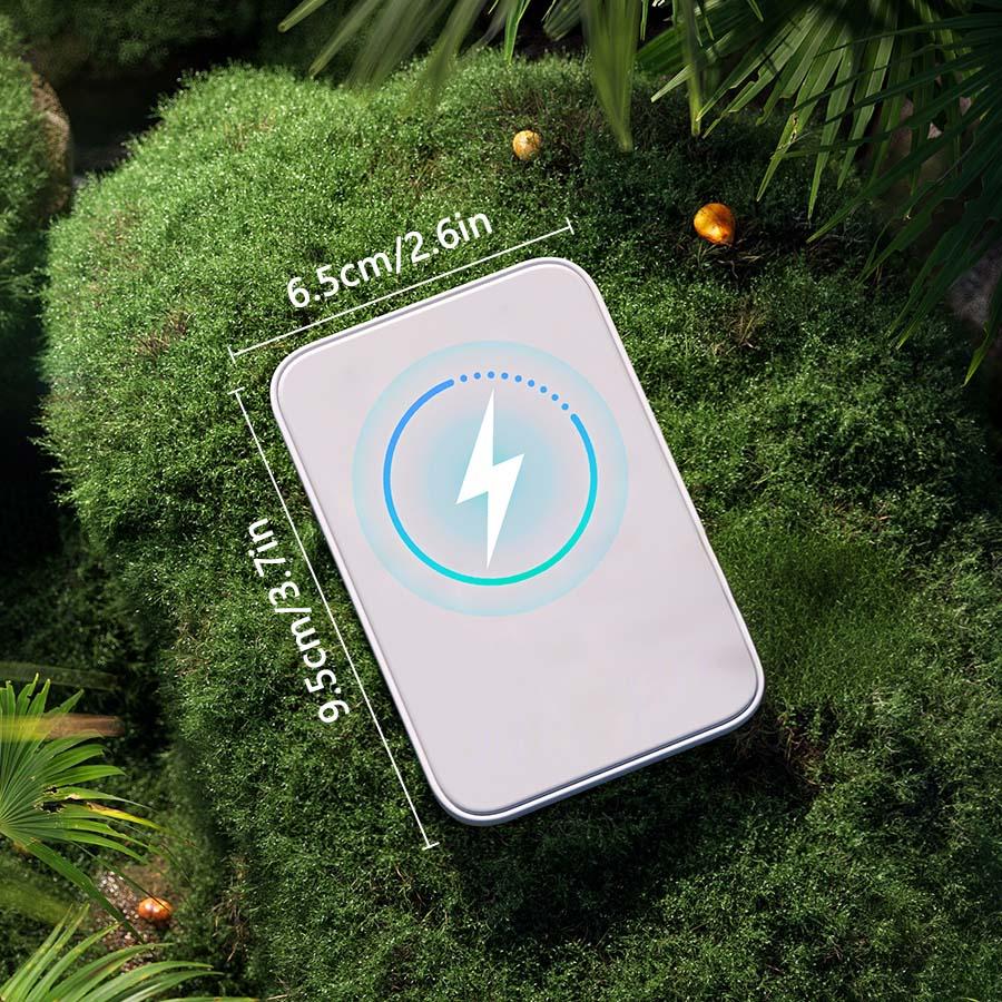 10000mAh magnetic power bank, wireless portable charger, battery pack, compatible with iPhone 16/15/14/13/12/Plus/Pro Max, compact and portable, a perfect Christmas gift.