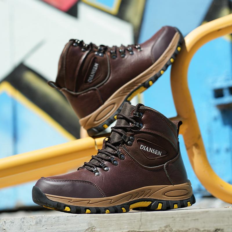 Waterproof Safety Boots Men Indestructible Steel Toe Work Boots Anti-smash Stab-resistant Safety Shoes Anti slip and wear-resistant Protective Boots Advanced color scheme Construction Work Shoes Waterproof Safety Boots Men Indestructible Steel Toe Work Boots Anti-smash Stab-resistant Safety Shoes Anti slip and wear-resistant Protective Boots Advanced color scheme Construction Work Shoes