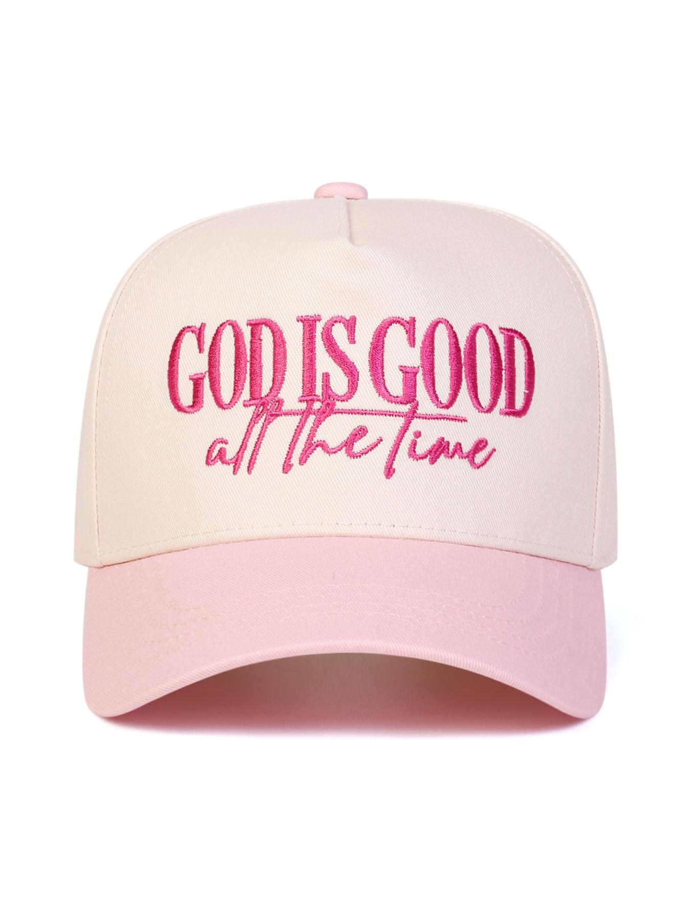 Unisex All the Time Letter Embroidered Baseball Cap, Adjustable Outdoor Sun Protection Hat, Casual Fitted Travel Beach Vacation Cap