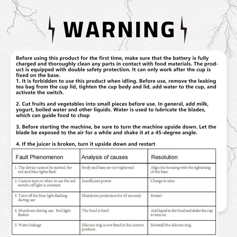 Portable 6 Blade Juicer Cup, 1 Box USB Rechargeable Juicer Blender, Fruit & Vegetable Juicer, Home Multifunction Juicer, Household Kitchen Appliances for Home Use, Gift