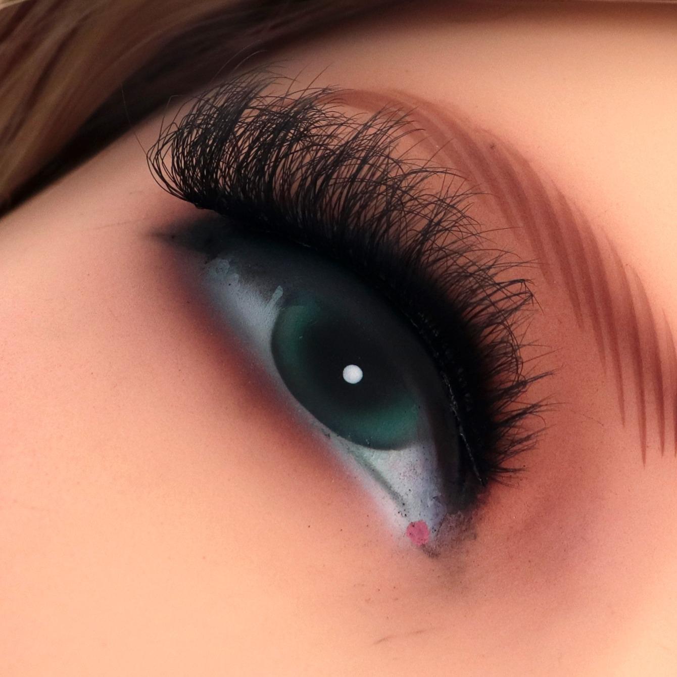 Fluffy False Eyelashes, 14 Pairs/set Mixed Curl Faux Cluster Eyelashes for Eyelashes Extensions, Natural Curling Eyelashes Kit for Women & Girls Eye Makeup Enhancement