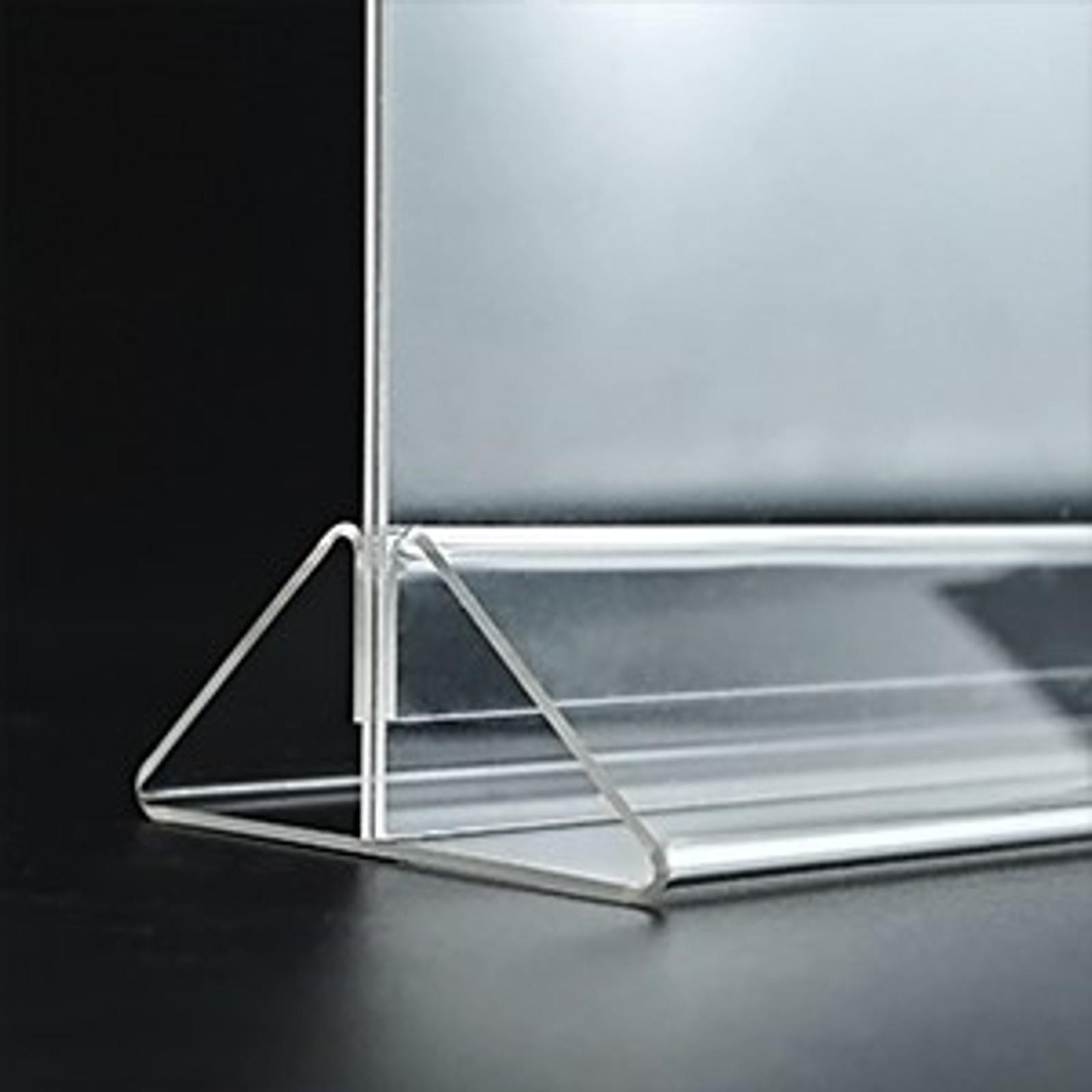 Horizontal Acrylic Sign Holder 8.5 x 11 - Double Sided T Shape Menu Table Stands, Plastic Paper Flyer Display Stand, Clear Picture Photo Frames for Wedding, Office, Store, Restaurant (6 Pack) Horizontal Acrylic Sign Holder 8.5 x 11 - Double Sided T Shape Menu Table Stands, Plastic Paper Flyer Display Stand, Clear Picture Photo Frames for Wedding, Office, Store, Restaurant (6 Pack)