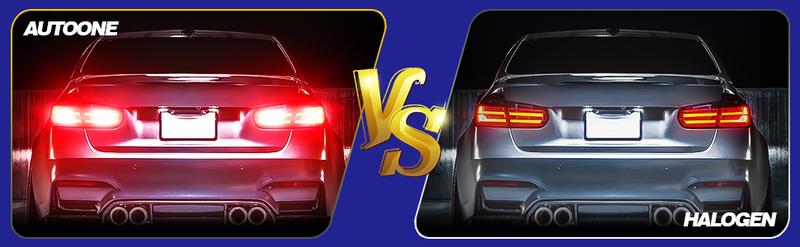 AUTOONE 1156 LED Brake Light Bulbs, 300% Brighter BA15S 7506 1003 1141 P21W Brilliant Red LED Replacement Bulb for Tail Light, Pack of 2