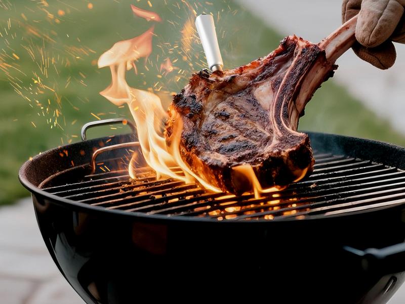 INKBIRD Multi-Sensor Bluetooth Thermometer with Probe Compatible with iOS and Android apps Ideal for outdoor grilling, smoking, rotisserie ovens, and rotisserie spits Precise temperature measurement