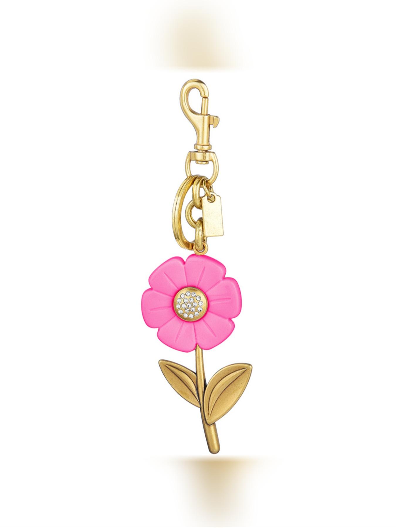 Women's Fashion Sunflower Keychain Pendant, New Year Bag Charm Accessory, Stylish Statement Piece for Bags & Clothes
