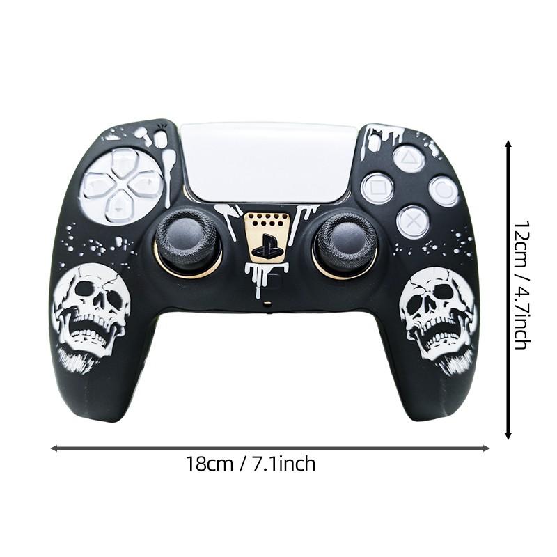 Ps5 Personalized Skull Controller Case, Unique Design Protective Cover for Ps5 Controllers, Durable and Stylish Accessory