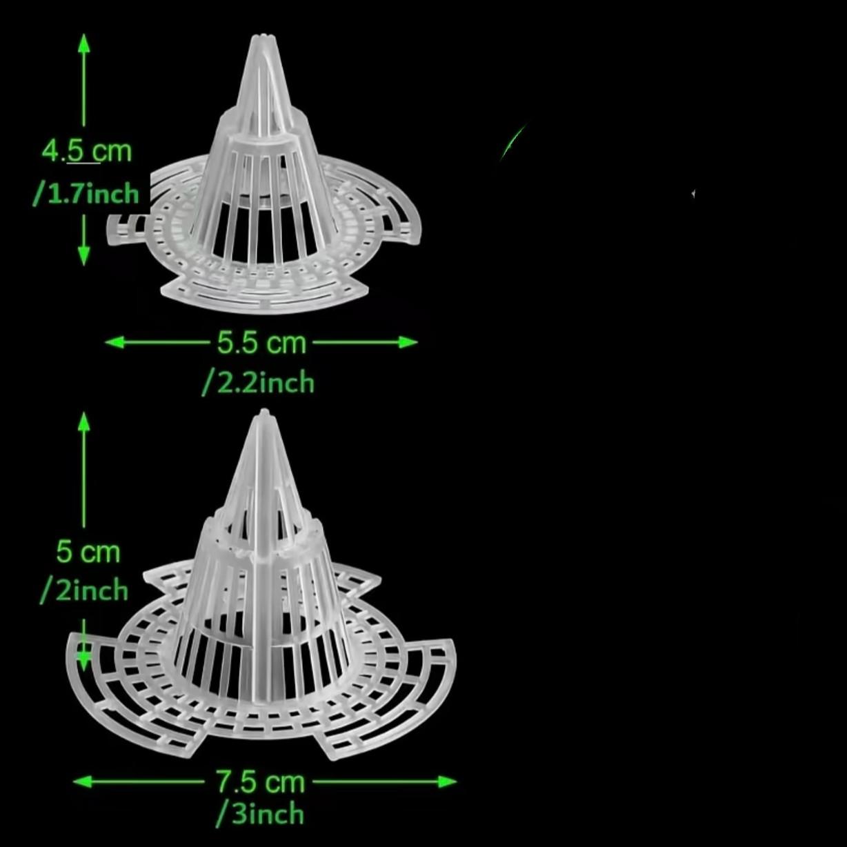 10Pack Cone Flower Pot Hole Mesh Pad,Upgraded Planter Bottom Grid Mat Mesh Hole Screens for Keeping Soil from Flowing- Breathable Gasket-Drainage Netting for Bonsai