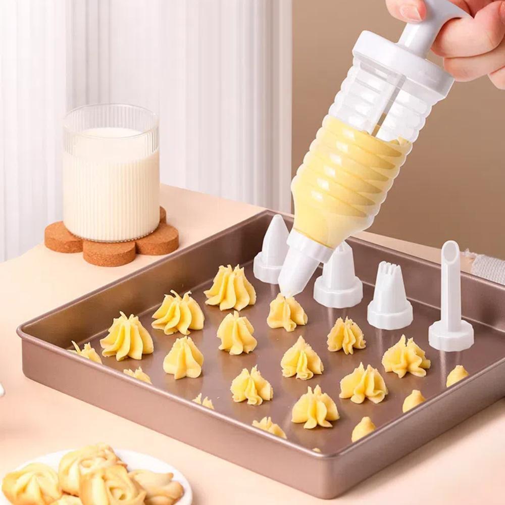 9 pcs Mini Cookie Gun Multi-function decorator Bean dissolving biscuit machine Cream gun Multi-style pressed cream Home baking set