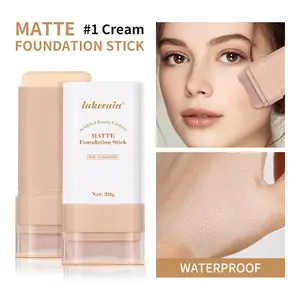 Eraser Foundation Stick with Soft Brush Head, Concealer, Smooth, Contour, Brighten Skin Tone, Brightening Concealer, Flawless Matte Finish, Matte Foundation Stick