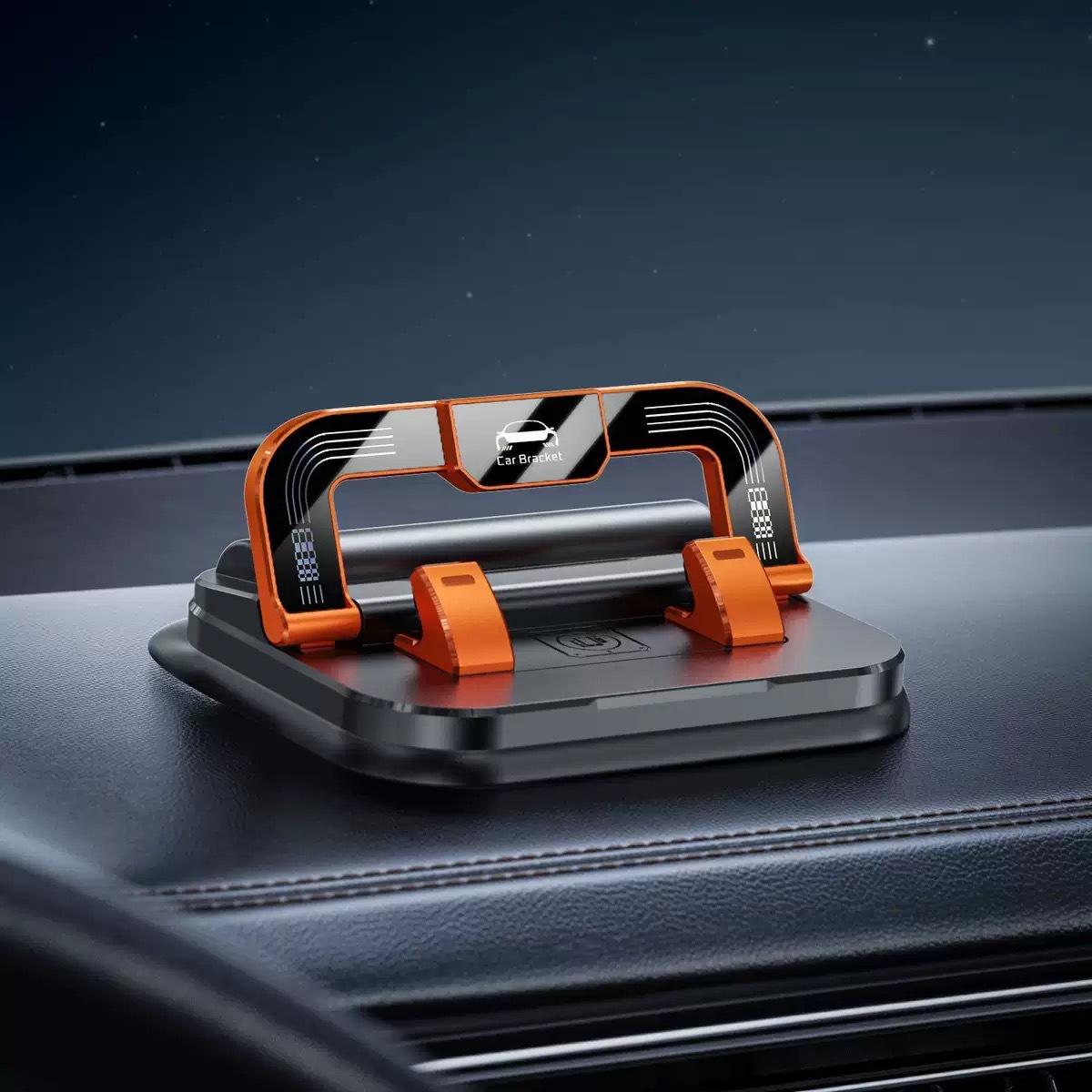 New Two-In-One Car Phone Holder Dashboard Parking Sign Navigation Stand, Temporary Parking Number Plate for Car Interior Use