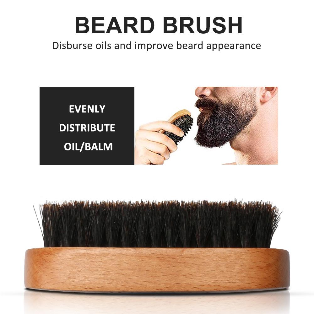 Men's Christmas Beard Care Kit, Beard Care Accessories, 9-Piece Hair Styling Tools Set, Perfect Gift for Men, Festive Holiday Grooming Essentials