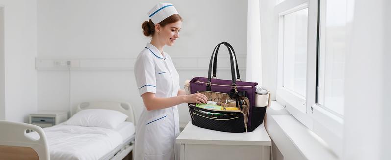 LOVEVOOK Lunch Tote Bag for Women,15.6 Inch&17.3 Inch Large Capacity Work Bag with Laptop Compartment, Teacher Tote Bag with Zipper, Handbag Insulated Bag Leakproof for Nurse, Office, College,TikTokShopStockUp