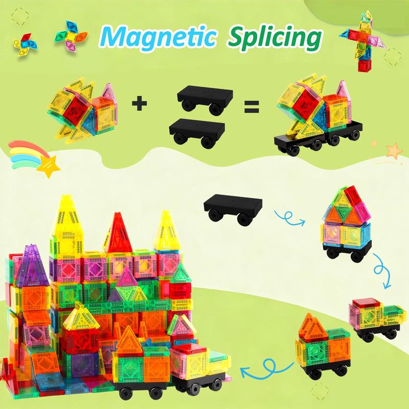 Mini Magnetic Building Blocks Kids Toy in Portable Box, Magnetic Building Set, Stem Learning & Creative Construction Ideal for Boys & Girls Birthday Gifts