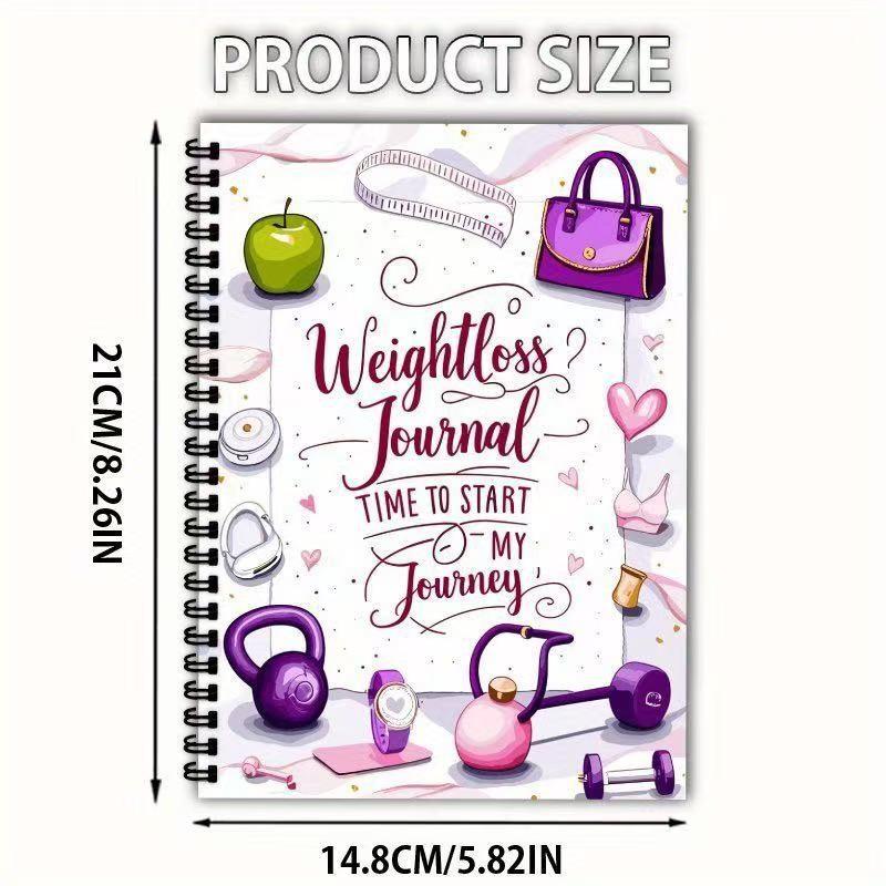 Bestselling Artistic Weight Loss Planner, Inspirational Fitness and Weight Management Journal, Ideal for Fitness Enthusiasts