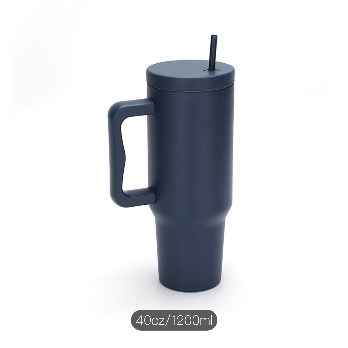 Portable Stainless Steel Insulated Cup 40oz, Reusable Water Bottle, Durable Leak-Proof Design, Ideal for Outdoor Activities