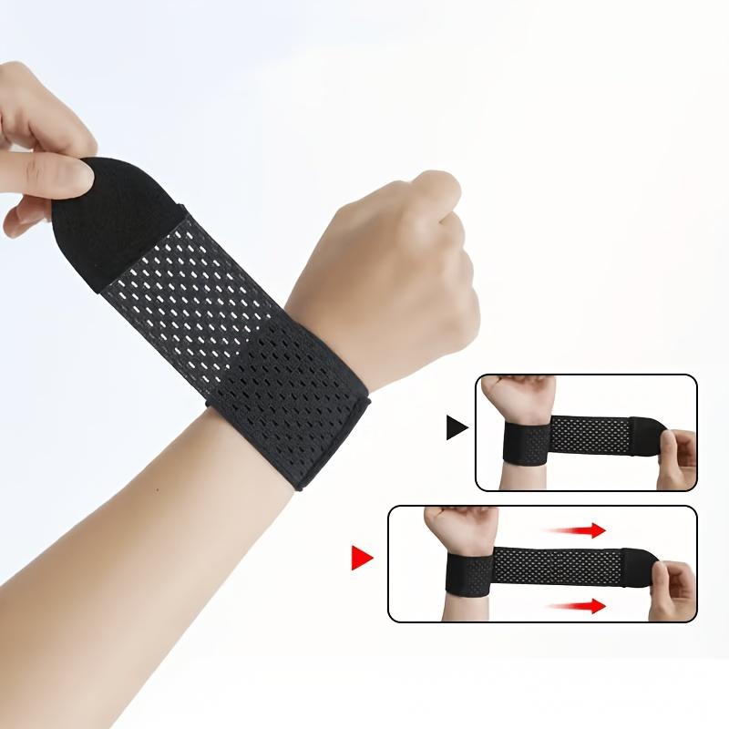 4-Pack High Elasticity Wrist Guards, Adjustable Compression Bands, Breathable Lightweight Wrist Support for Sports and Fitness, Wrist Brace for Working Out, Wrist Wrap, Adjustable Compression Bandage