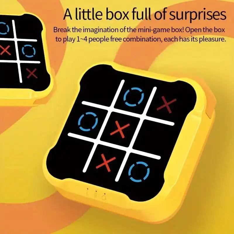 The electronic educational game Tic - Tac - Toe, the best gift, a tabletop game combining strategy and fun, made of durable ABS material, a classic interactive game, and a family entertainment item