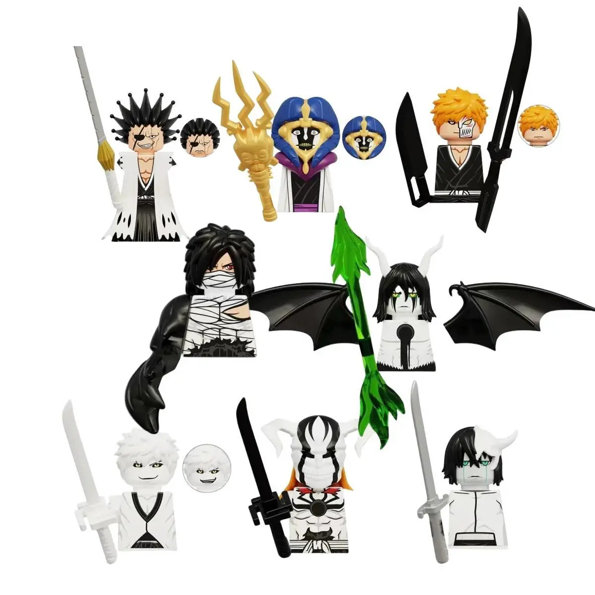 Anime Bleach Mini Movable Building Block Action Figures, Collectible Bricks, Christmas Gift Toys for Children, Collectibles