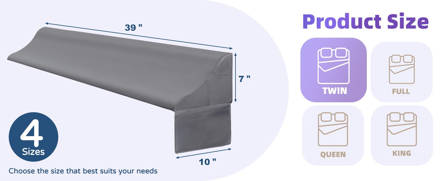 Vekkia Queen Size Bed Wedge Pillow for Headboard/Bed Wedge Gap Filler/Mattress Gap Filler/Wedge Pillow Headboard to Close The Gap (0-6") Between Your Headboard and Mattress #TikTokShopSpringGlowUp