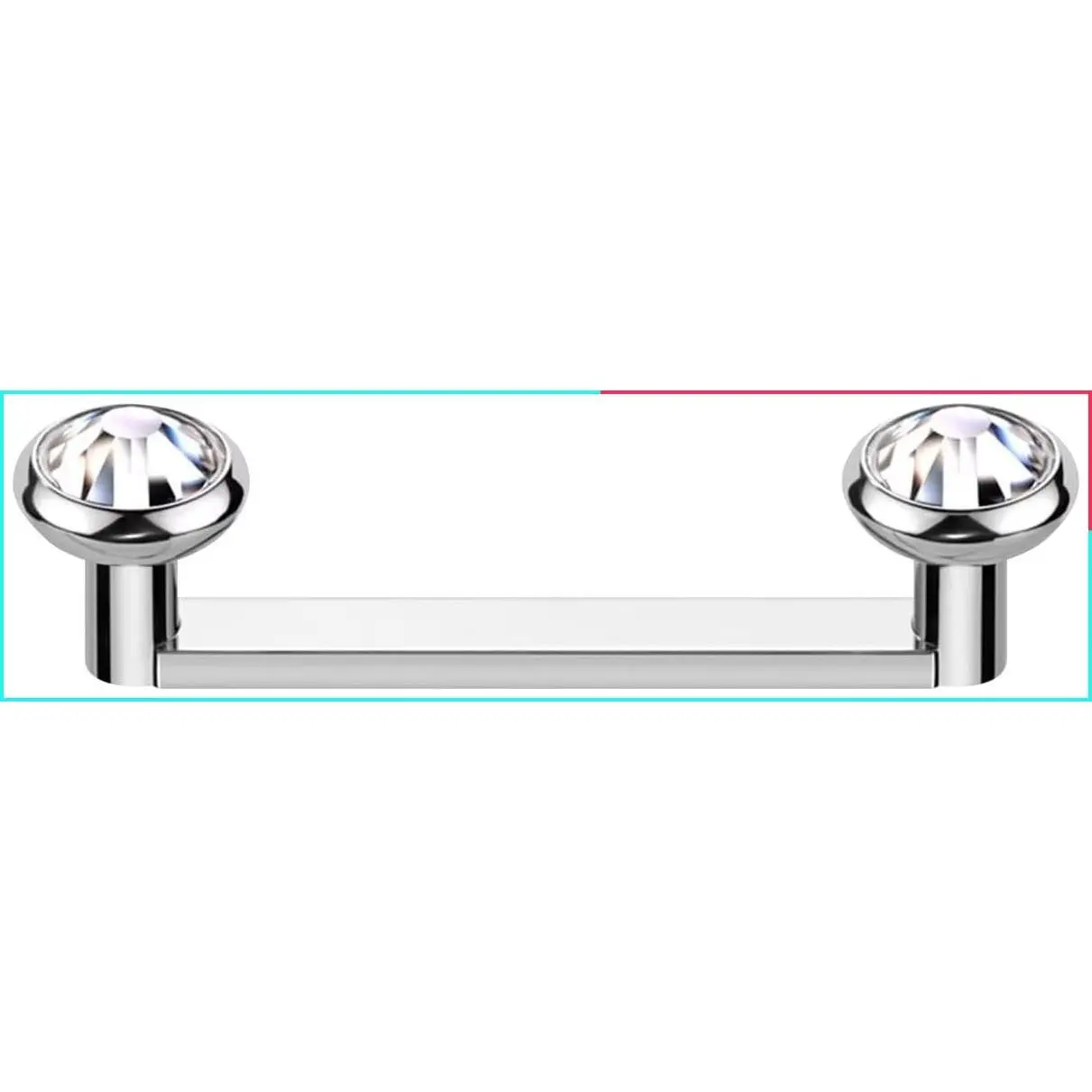 14G Titanium Surface Piercing Flat Bar - 12mm & 14mm Internally Threaded Staple Tragus Jewelry